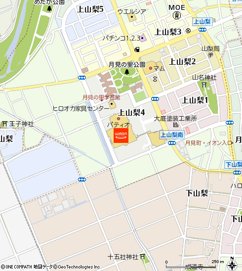 イオン袋井店付近の地図